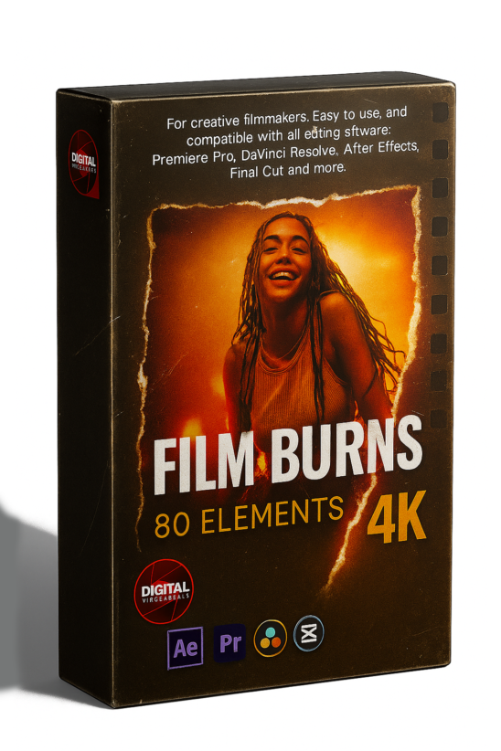 film burn video transition pack