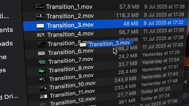 digital glitch transition pack